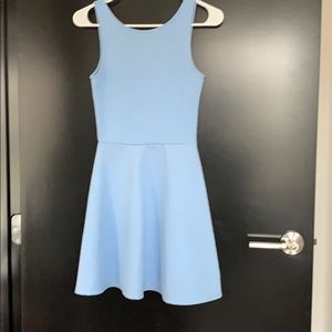 Baby blue- Dress, flared bottoms